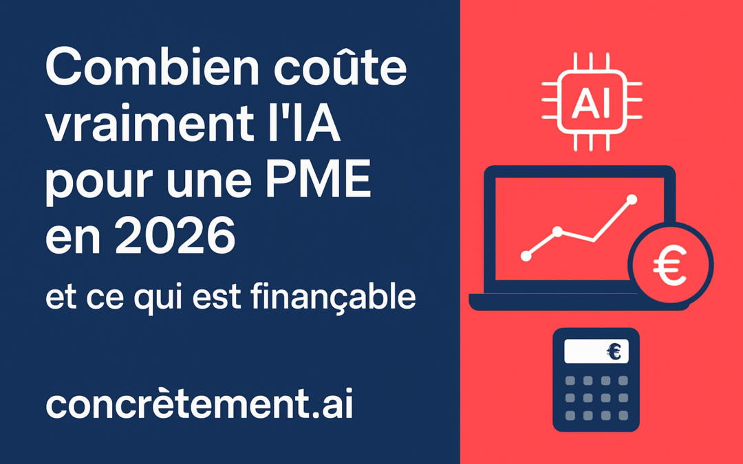 Combien coûte vraiment l&rsquo;IA pour une PME en 2026 – et ce qui est finançable