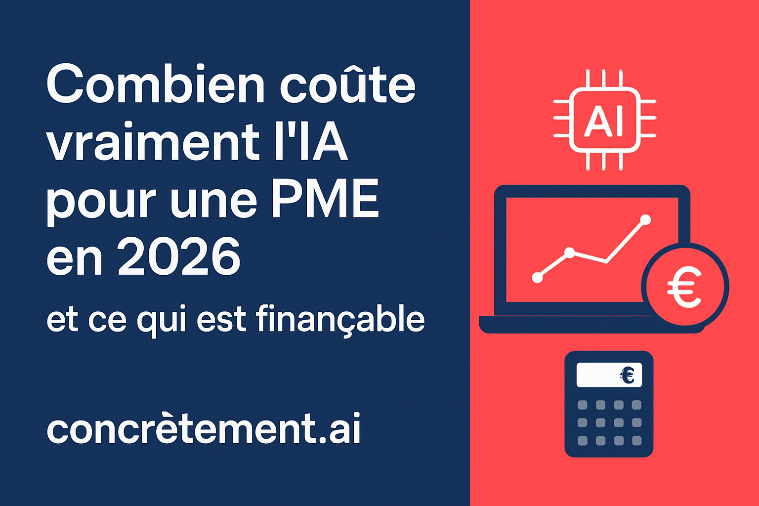 Combien coûte vraiment l’IA pour une PME en 2026 – et ce qui est finançable