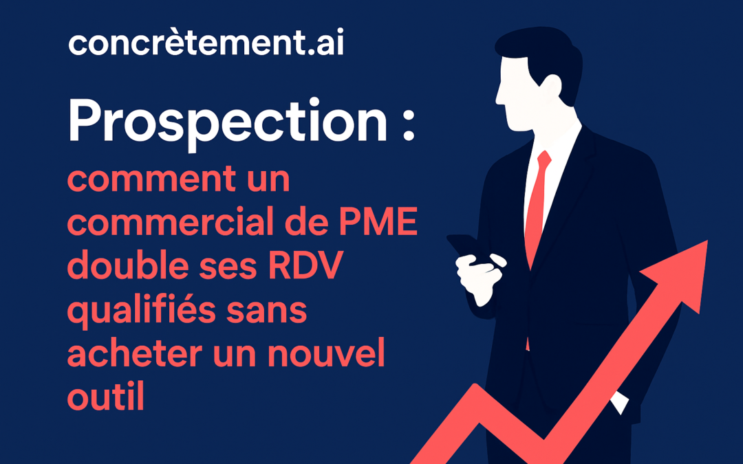 Prospection : comment un commercial de PME double ses RDV qualifiés sans acheter un nouvel outil